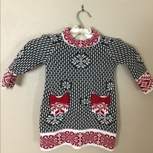 Heirlooms Girls Scandinavian Christmas dress. 18mo